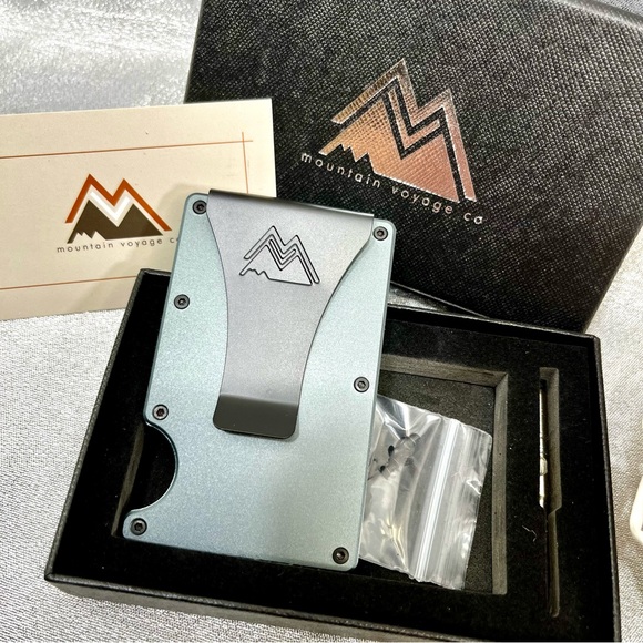 Mountain Voyage Co. Slim Metal Wallet/Money Clip **BRAND NEW** - Picture 2 of 3